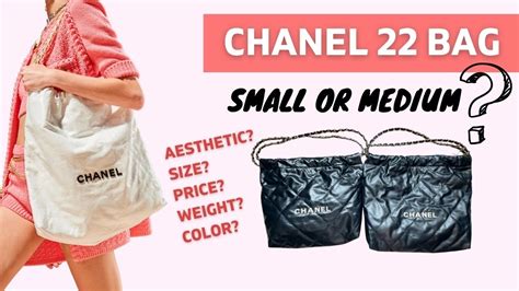 chanel 22|chanel 22 size comparison.